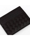 Intrecciato Weaving Nappa Card Wallet Brown - BOTTEGA VENETA - BALAAN 3