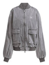 Adilenium Season 2 Washed Bomber Jacket Grey - ADIDAS - BALAAN 1