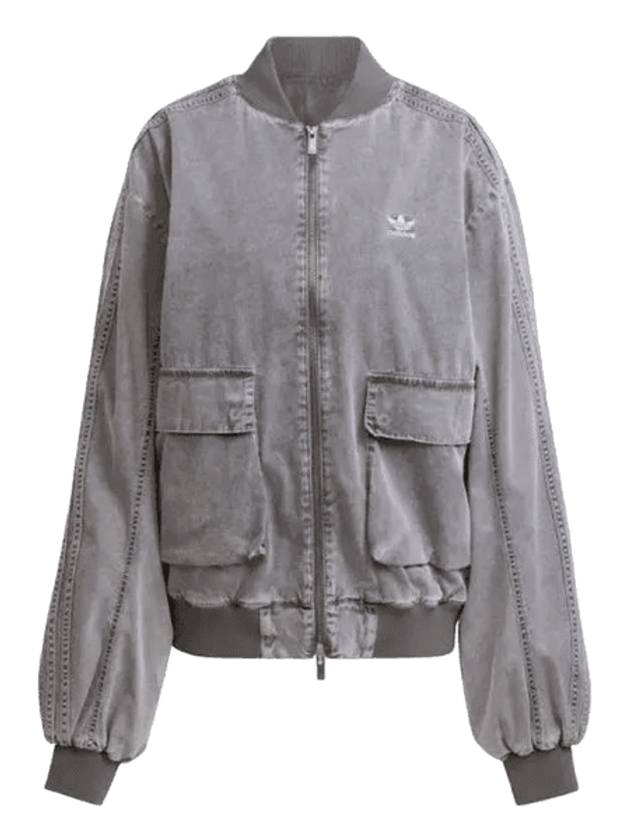 Adilenium Season 2 Washed Bomber Jacket Grey - ADIDAS - BALAAN 1