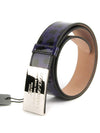 Enamel Buckle Glossy Leather Belt Purple - DOLCE&GABBANA - BALAAN 2