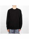 Wappen Patch Garment Dyed Sweatshirt Black - STONE ISLAND - BALAAN 3