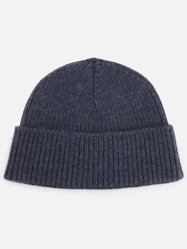 Embroidered Logo Wool Beanie Grey - AMI - BALAAN 3