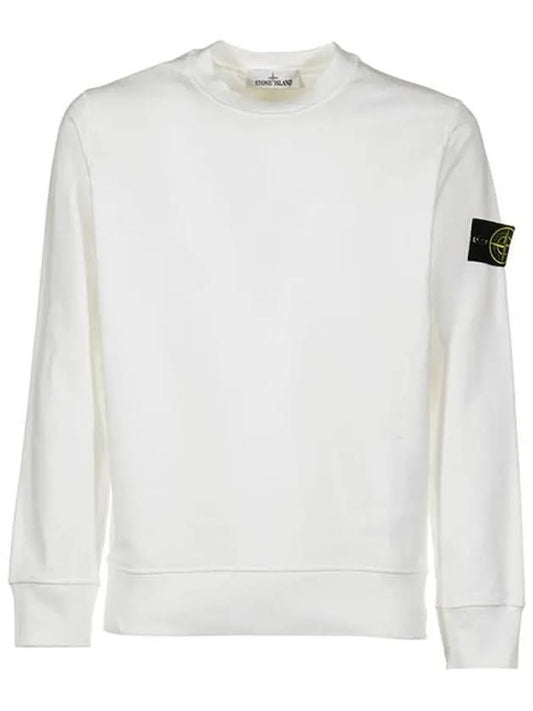 Wappen Patch Crew Neck Sweatshirt White - STONE ISLAND - BALAAN 2