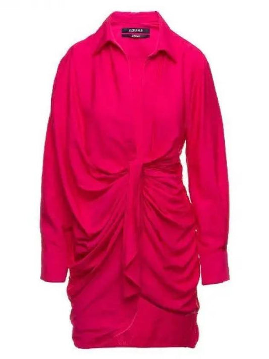 La Robe Bahia Sash Short Dress Pink - JACQUEMUS - BALAAN 2
