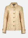 Diamond Quilted Thermoregulated Jacket New Chino Beige - BURBERRY - BALAAN 2