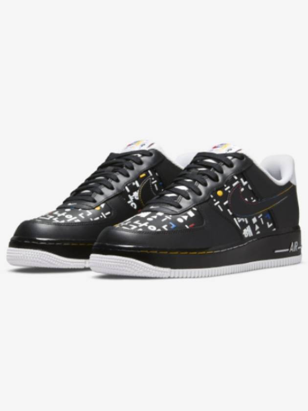 Air Force 1 07 LV8 Hangul Day Low Top Sneakers Black - NIKE - BALAAN 3