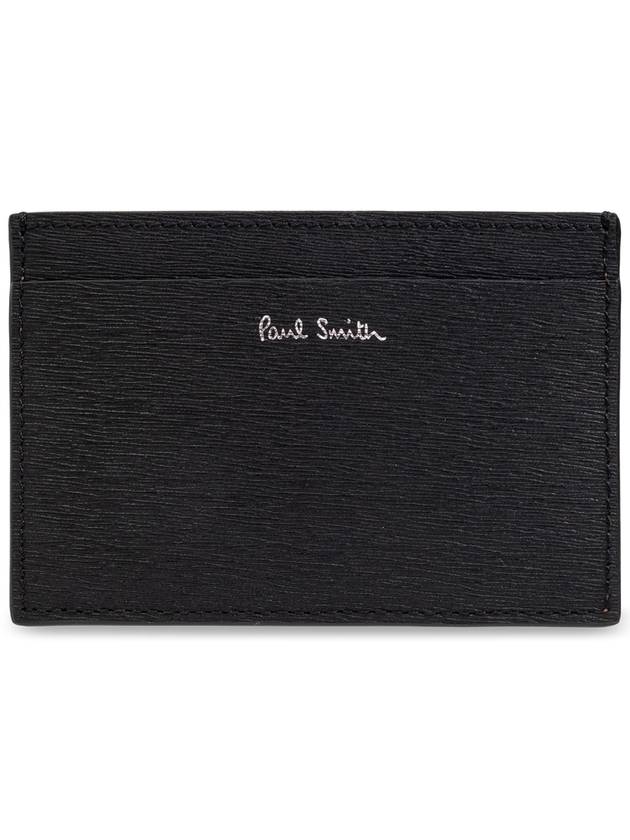 Color Blocking Card Wallet Black - PAUL SMITH - BALAAN 1