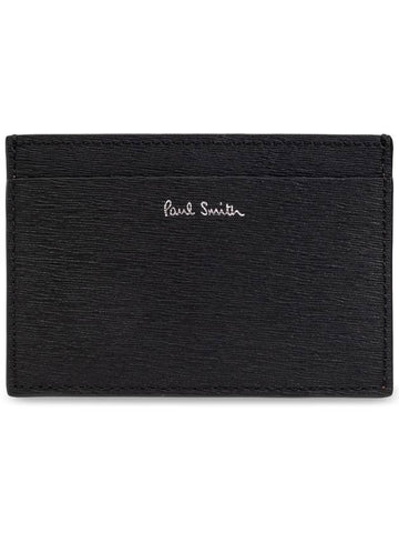 Color Blocking Card Wallet Black - PAUL SMITH - BALAAN 1