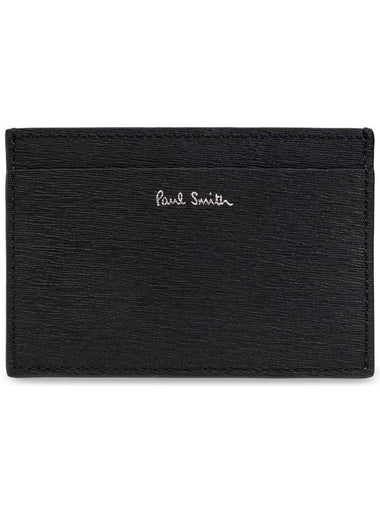 Color Blocking Card Wallet Black - PAUL SMITH - BALAAN 1