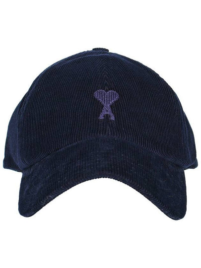 Heart Logo Tonal Corduroy Ball Cap UCP015 089 4011 - AMI - BALAAN 2