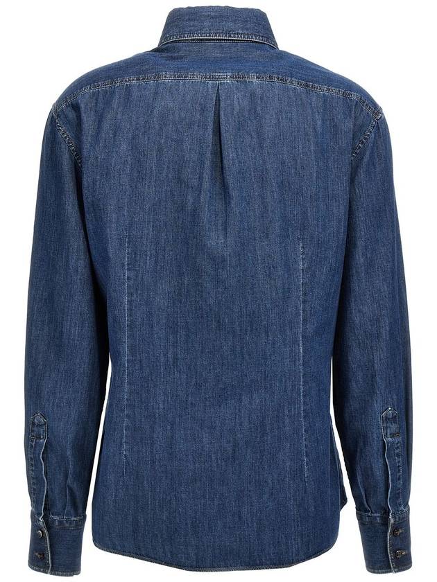 Brunello Cucinelli 'Shiny Tab' Shirt - BRUNELLO CUCINELLI - BALAAN 2