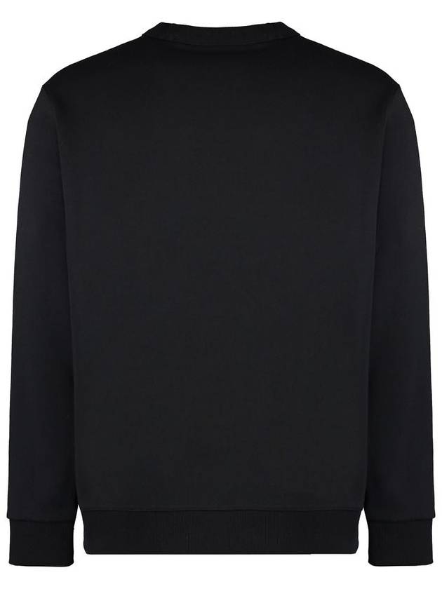 Logo Print Crew Neck Sweatshirt Black - BURBERRY - BALAAN 3