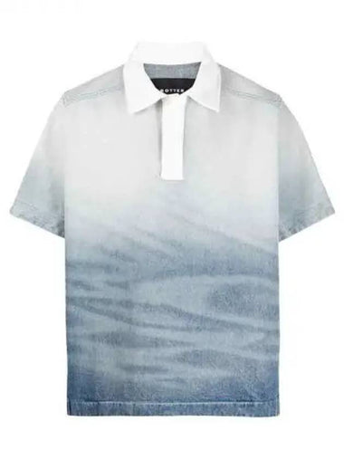 Shade effect denim polo shirt 270565 - BOTTER - BALAAN 1