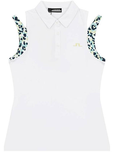 Genuine Women s Malaika Sleeveless Top White GWJT09179 0000 - J.LINDEBERG - BALAAN 1