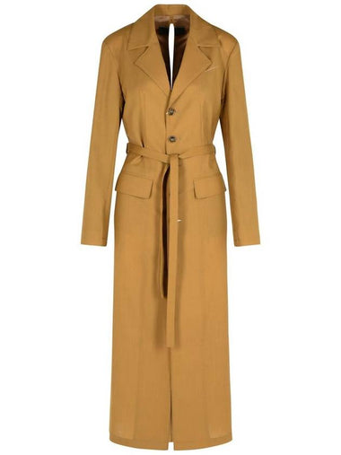 Mm6 Maison Margiela Beige Wool Trench Coat - MAISON MARGIELA - BALAAN 1