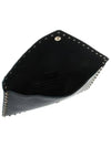 Rockstud Envelope Clutch Bag Black - VALENTINO - BALAAN 7