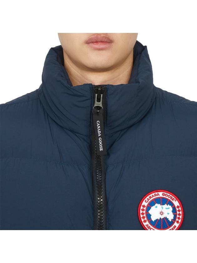 Lawrence Patch Shell Linings Quilted Down Vest Blue - CANADA GOOSE - BALAAN 7