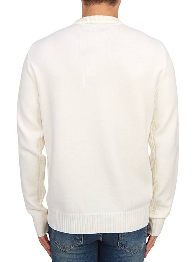 Metropolis Merino Wool Knit Top White - CP COMPANY - BALAAN 5