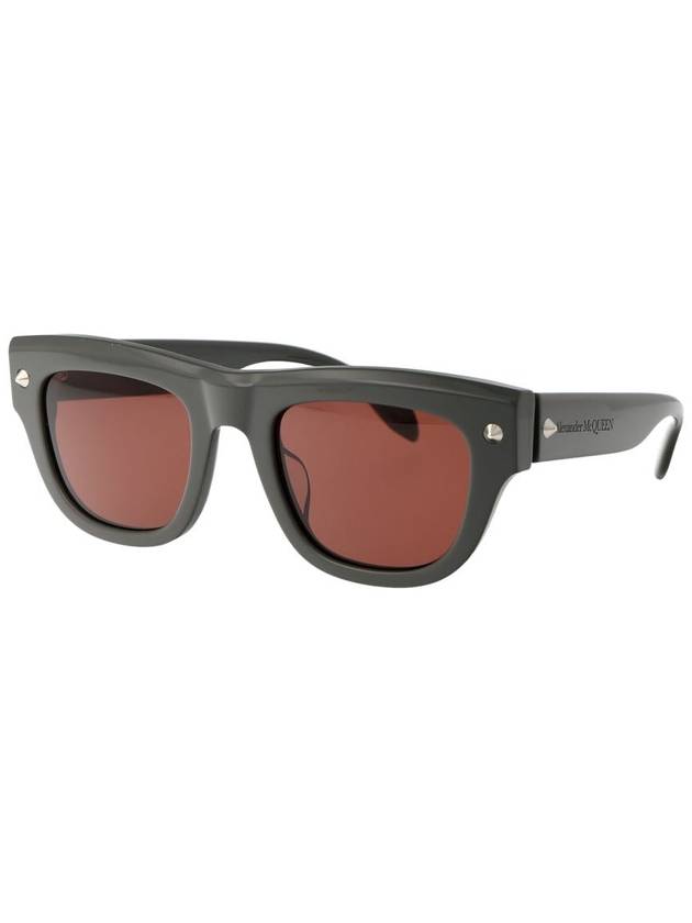 Sunglasses AM0425S 004 004 GRAY GRAY BROWN - ALEXANDER MCQUEEN - BALAAN 3