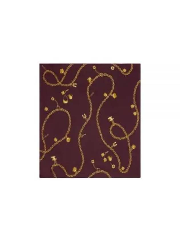 Silk Twill Bandana Muffler Bordeaux - CELINE - BALAAN 2