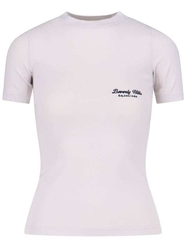 Beverly Hills Short Sleeve T-Shirt White - BALENCIAGA - BALAAN 2