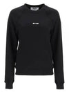 Micro Logo Print Sweatshirt Black - MSGM - BALAAN 2