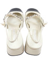 Patent Leather Slingback Heels Ivory - MIU MIU - BALAAN 5