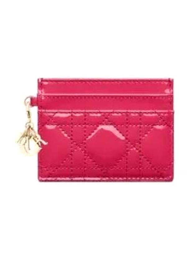 Lady Freesia 5 Slot Card Wallet Fashion Pink - DIOR - BALAAN 1