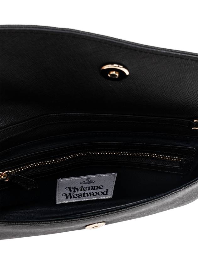 Vivienne Westwood Clutch With Logo, Women's, Black - VIVIENNE WESTWOOD - BALAAN 5