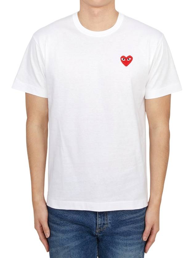 Red Heart T-Shirt White - COMME DES GARCONS PLAY - BALAAN 2