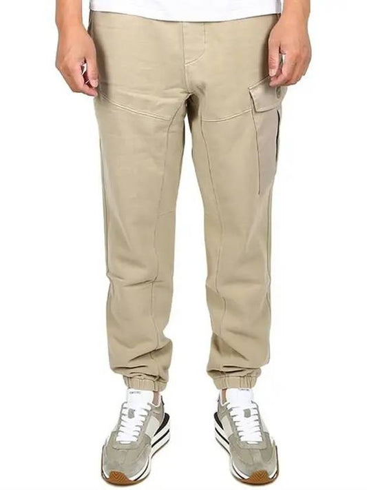 Men's Pantalone Pocket Track Pants Beige - TEN C - BALAAN.