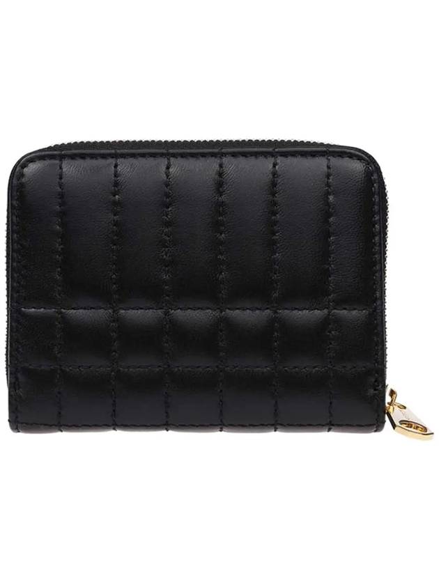 Lola Zipper Quilted Leather Half Wallet Black - BURBERRY - BALAAN 4