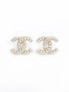 CC Logo Stone Pearl Earrings Gold - CHANEL - BALAAN 3