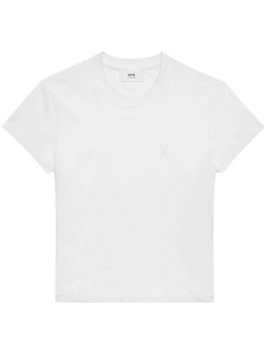 De Coeur Short Sleeve T-Shirt White - AMI - BALAAN 1