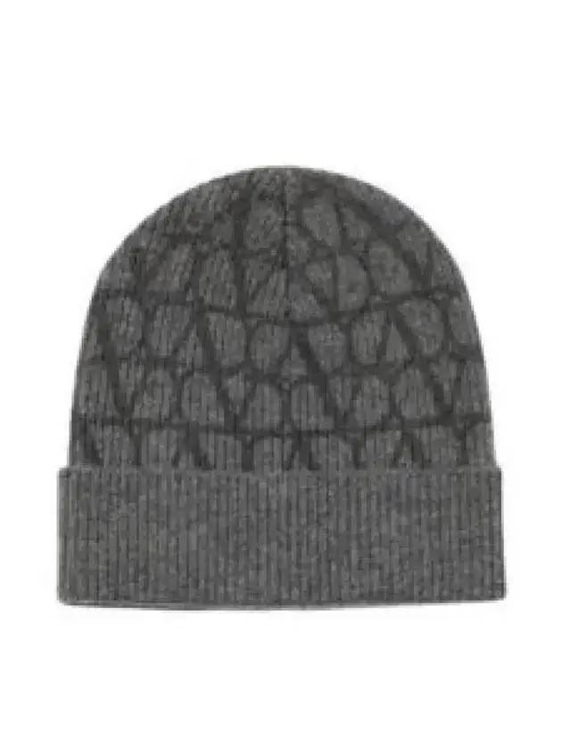 Iconographe Wool Beanie Grey - VALENTINO - BALAAN 1