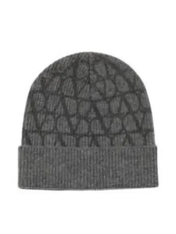 Iconographe Wool Beanie Grey - VALENTINO - BALAAN 1