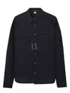 Lens Wappen Pocket Long Sleeve Shirt Black - CP COMPANY - BALAAN 2