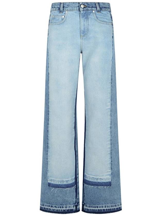 Stella McCartney Oversize Jeans In Light Blue Denim - STELLA MCCARTNEY - BALAAN 1