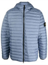 Loom Woven Chambers R-Nylon Down-TC Packable Jacket Light Blue - STONE ISLAND - BALAAN 2