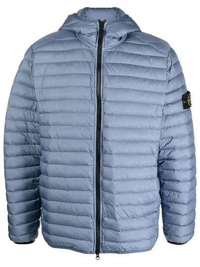 Loom Woven Chambers R-Nylon Down-TC Packable Jacket Light Blue - STONE ISLAND - BALAAN 2