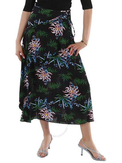 botanical print wrap H-line skirt - KENZO - BALAAN 2