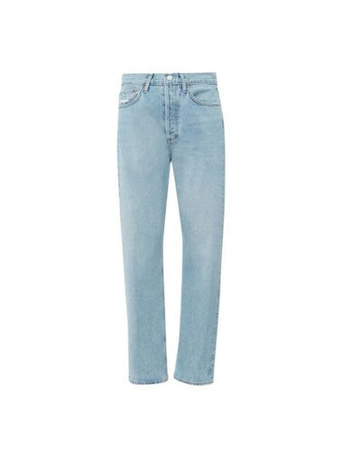 90s High Rise Denim Straight Jeans Light Blue - AGOLDE - BALAAN 1