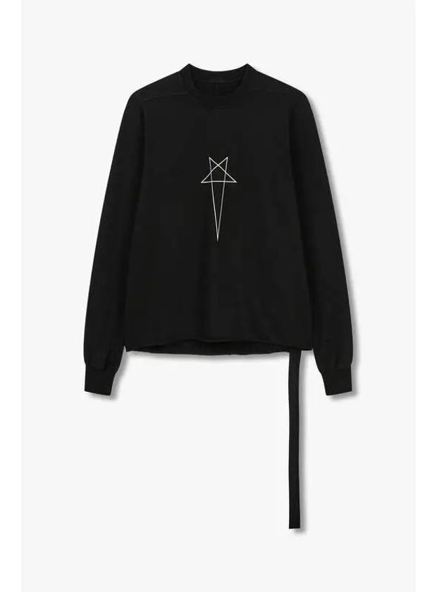 MEN DRKSHDW Pentagram Logo Crew Neck Sweatshirt Black - RICK OWENS - BALAAN 1