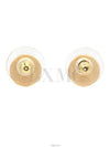 Pink Gold Coco Button Round Circle Earrings ABC830 Coin CC - CHANEL - BALAAN 4