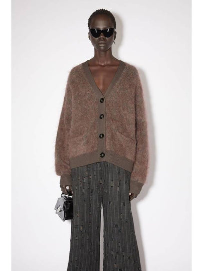 Wool Mohair Cardigan Brown - ACNE STUDIOS - BALAAN 2