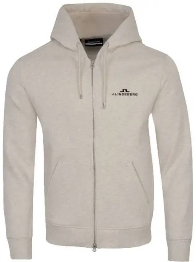 Alpha Hooded Zip-Up Jacket Beige - J.LINDEBERG - BALAAN 2