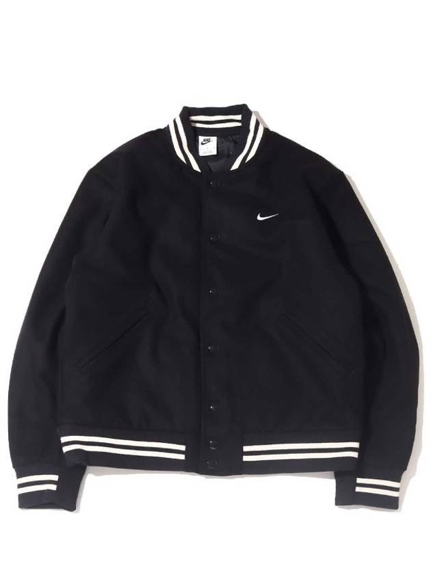 Varsity Bomber Jacket Black - NIKE - BALAAN 1