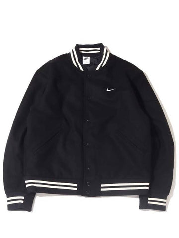 Varsity Bomber Jacket Black - NIKE - BALAAN 1