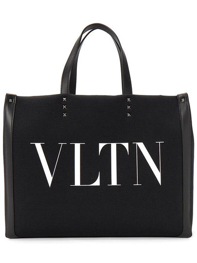 Medium Shopper Tote Bag Black - VALENTINO - BALAAN 2