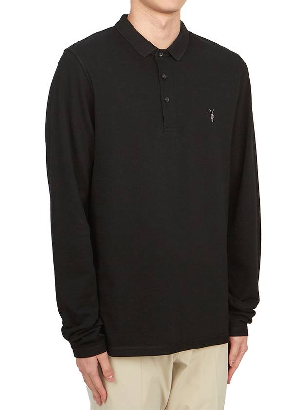 Men's Collar Long Sleeve TShirt MD170H BLACK - ALLSAINTS - BALAAN 3